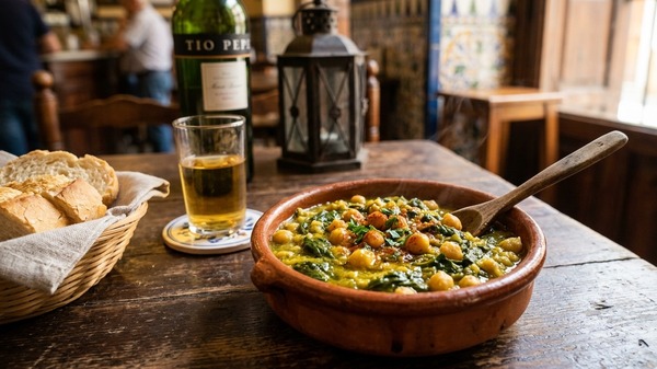 Espinacas con garbanzos - ViajandoporSevilla.com